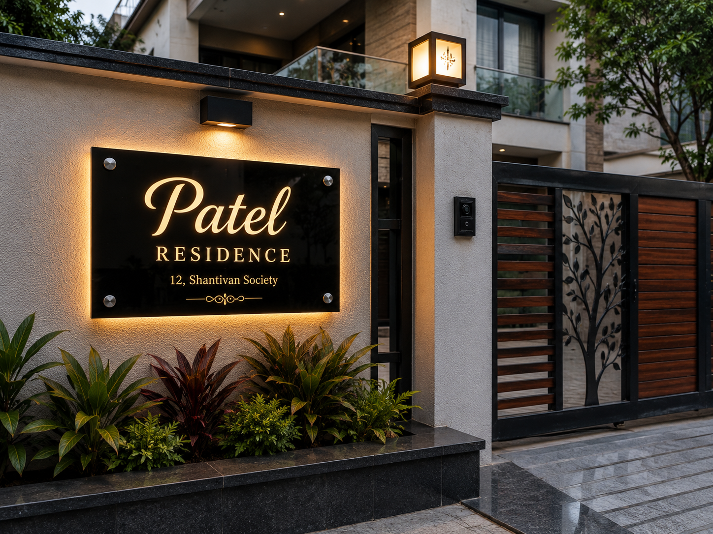 LED sign board installation