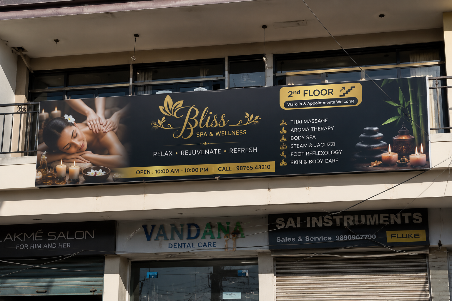 Flax Banner for spa